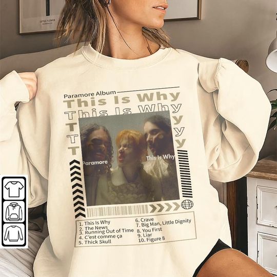 Discover Paramore This Is Why Tracklist, Vintage Paramore, This Is Why Sweatshirt