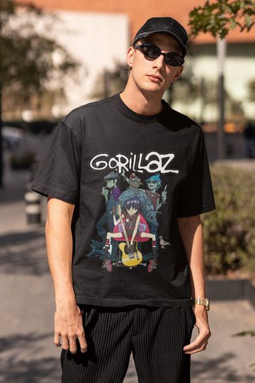 Discover Limited Gorillaz Alternative Rock T-shirt