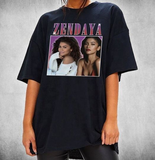 Discover Zendaya Vintage Graphic Tee Shirt, Retro Music Design
