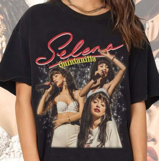 Discover Selena Quintanilla Vintage T-Shirt, Retro Design