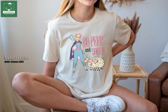 Discover Bo Peep and Sheep Shirt, Bo Peep Sheep Farm T-Shirt