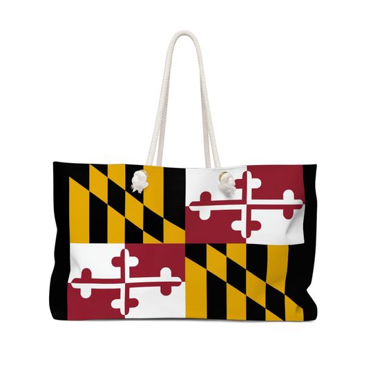 Discover Maryland Flag Weekender Bag