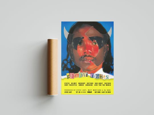 Discover Steve Lacy 'Gemini Rights' Album Poster