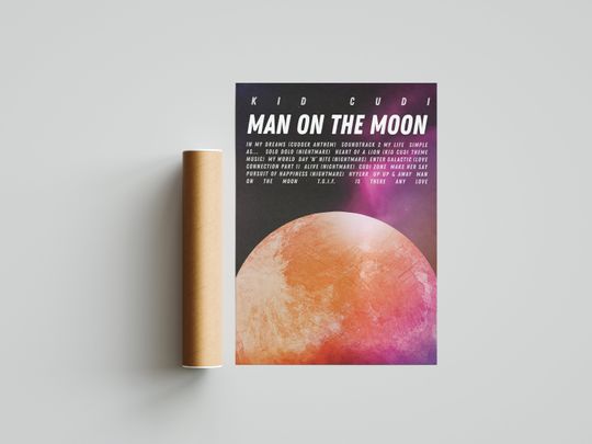 Discover Kid Cudi 'Man on the Moon' Album Poster