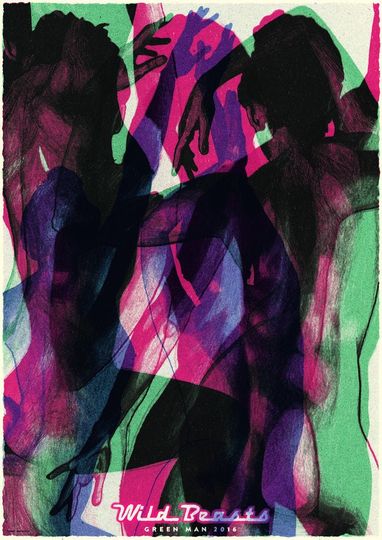 Discover Wild Beasts  Green Man Festival 2016 Vintage Poster