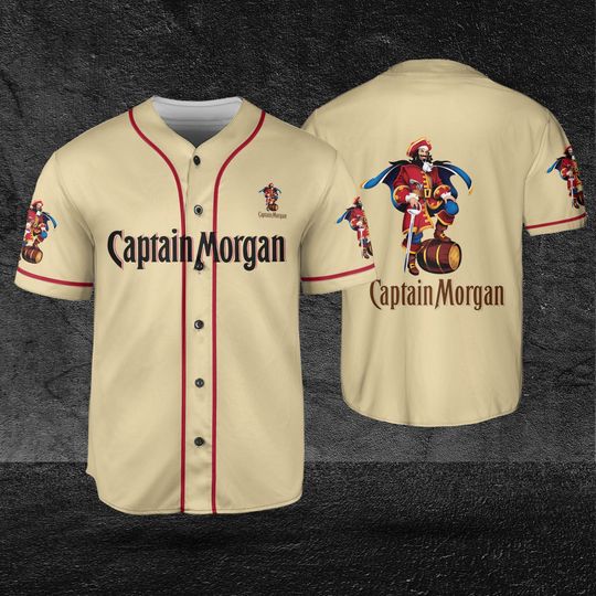 Discover Captain Morgan Baseball Jersey, Holiday Gift, Lover Beer jersey, Captain Morgan Jersey Gift