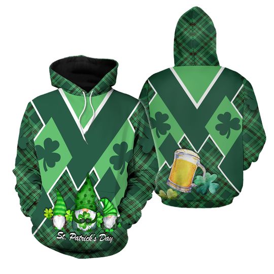 Discover St. Patrick's Day Ireland Gnome Hoodie