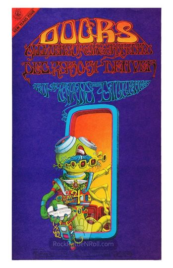 Discover THE DOORS 1967 Concert Poster