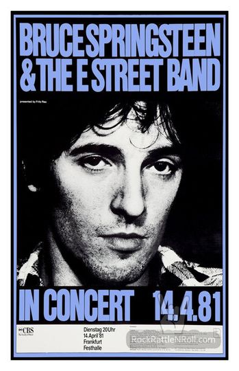Discover BRUCE SPRINGSTEEN 1981 Concert Poster