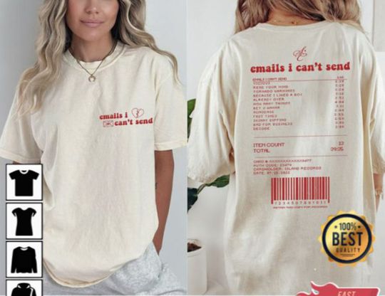 Discover Emails I Can't Send Tour 2023 Shirt, Sabrina Carpenter Sweatshirt, 2023 World Tour Shirt