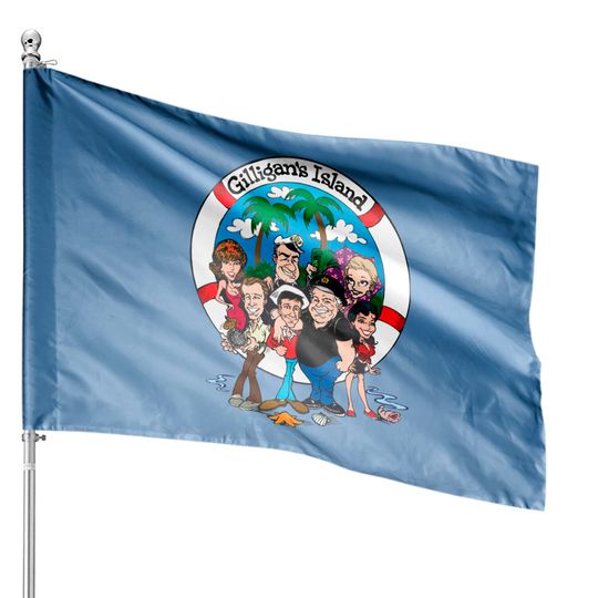 Discover Gilligans Island crew color House Flags