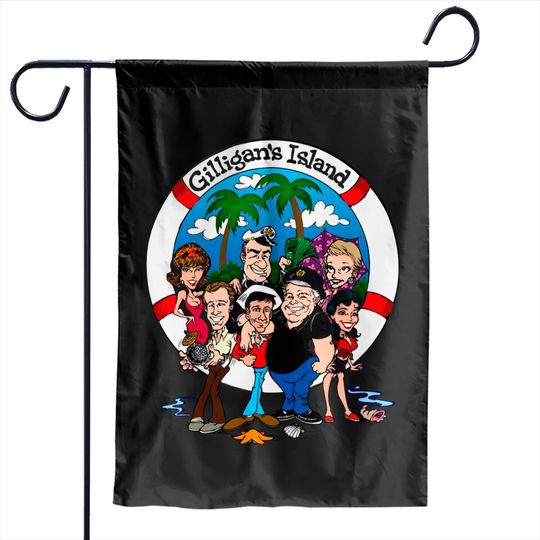 Discover Gilligans Island crew color Garden Flags