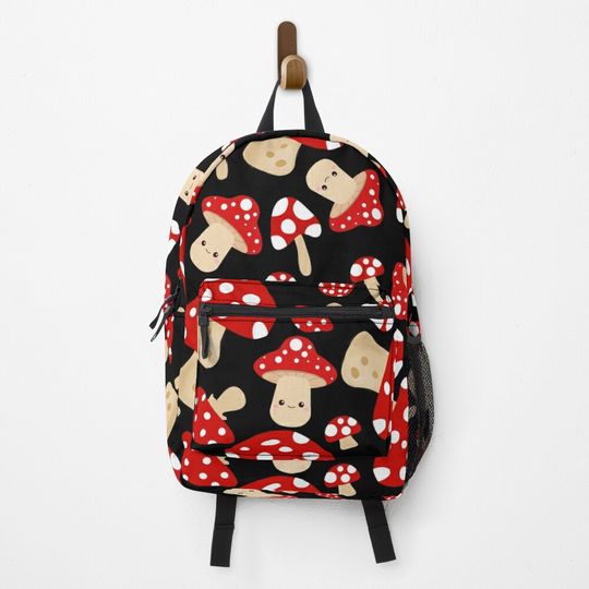 Discover Mushroom Toadstool pattern Backpack