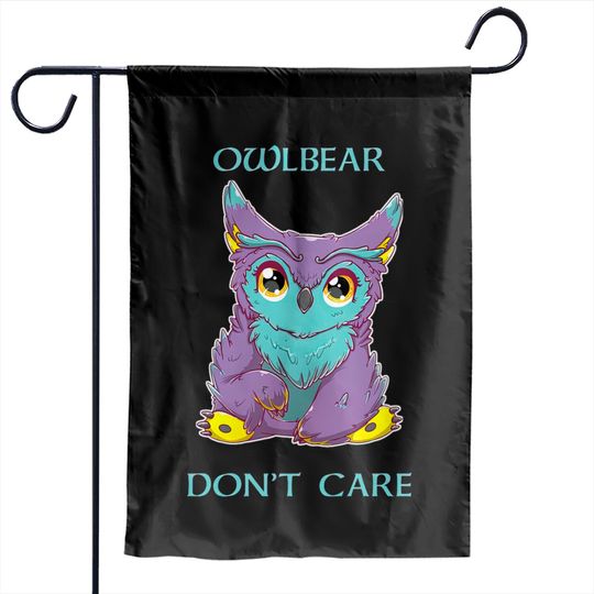 Discover Owlbear Dont Care Garden Flags