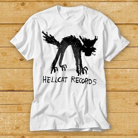 Discover Vinyl Records T Shirt Seattle Record Store Music Cat Hellcat  Music