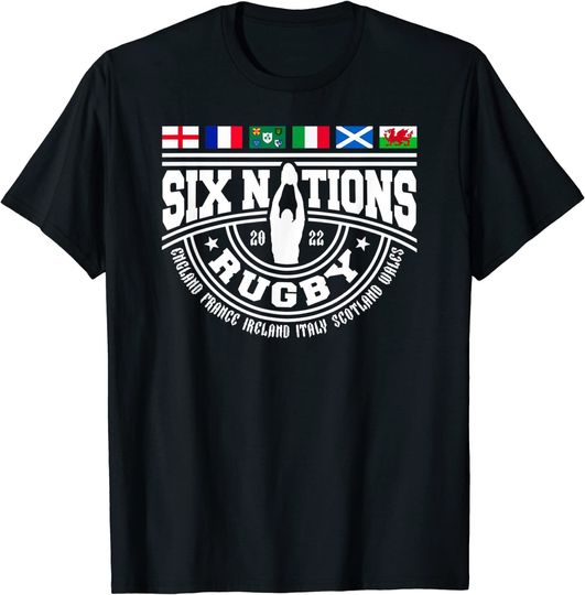 Discover Rugby 6 Nations Angletèrre France T-Shirt