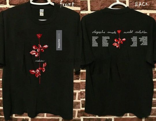Discover Vintage 1990 DEPECHE MODE World Violator Concert Unisex Tee