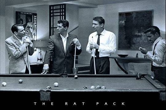 Discover Rat Pack Playing Pool Frank Sinatra Sammy Davis Jr Dean Martin Poster