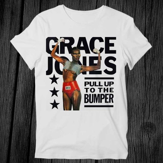 Discover Grace Jones Pull Up To The Bumper Vinyl Cover T Shirt