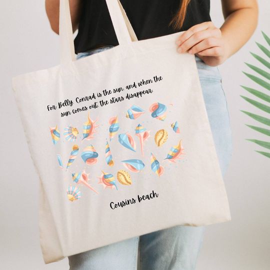 Discover The summer I turned pretty tote bag | Belly and Conrad | Tote Bag | Movie quote | Book quotes | Jenny Han | TSITP merch | Conrad is the sun