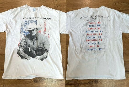 Discover Alan Jackson Tee, Alan Jackson North American 2014 Tour Shirt