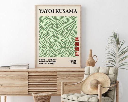Discover Yayoi Kusama Print, Exhibition Poster, Museum Poster, Yayoi Kusama Art
