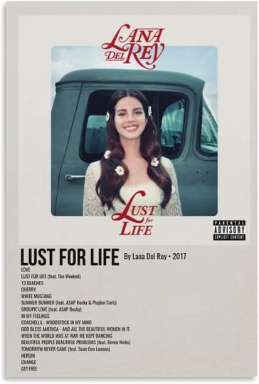 Discover Lust For Life Lana Del Rey Album Cover Poster