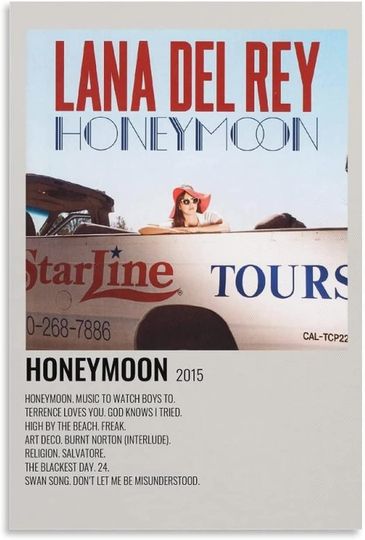 Discover Lana Del Rey Honeymoon Album Cover Poster