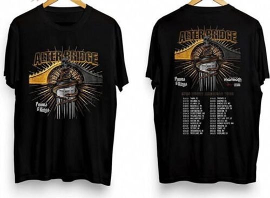 Discover Alter Bridge North American Tour T-Shirt, Pawns and Kings Shirt