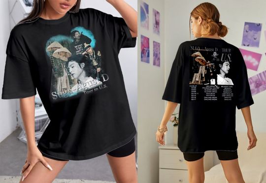 Discover Suga Agustd Tour 2023 Merch Shirt with Setlist