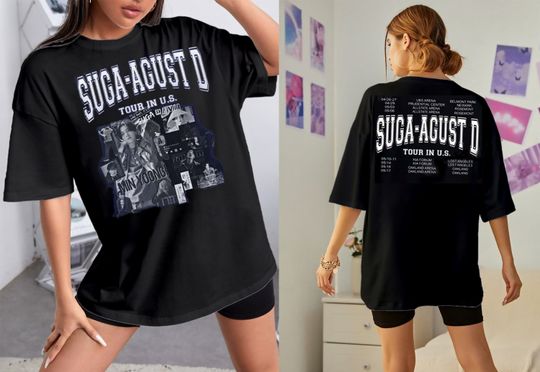 Discover Suga Agustd Tour 2023 Merch BTS Suga Shirt