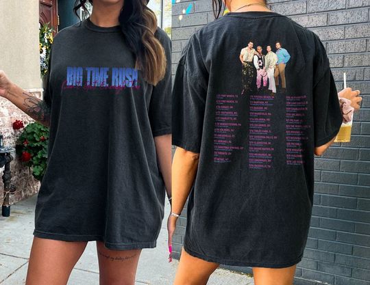 Discover Big Time Rush Band Can't Get Enough Tour 2023 Shirt, Big Time Rush Tshirt