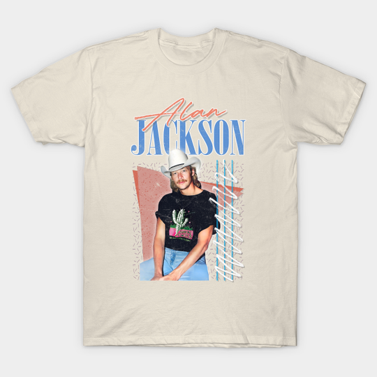 Discover Alan Jackson / Vintage Faded-Style Fan Design - Alan Jackson - T-Shirt