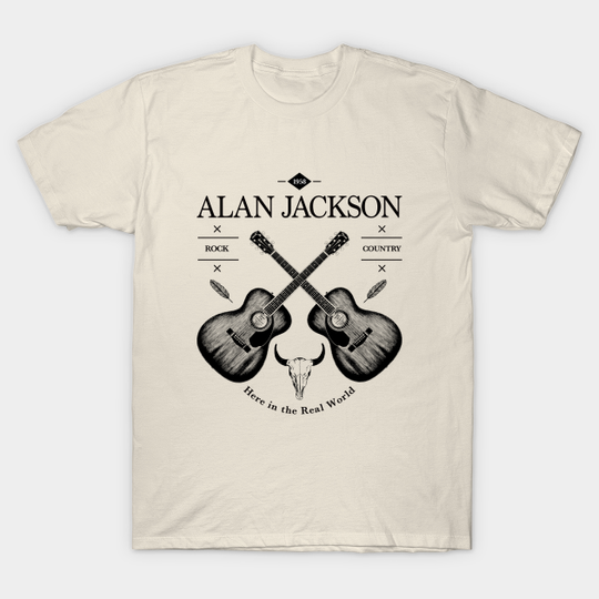Discover Alan Jackson Acoustic Guitar Vintage Logo - Alan Jackson - T-Shirt