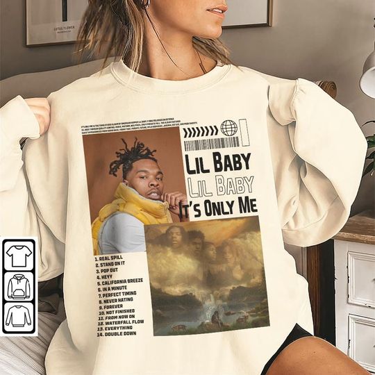 Discover Lil Baby It's Only Me New Album Vintage Bootleg Inspired Sweatshirt