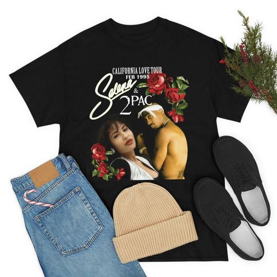 Discover California Love Tour Selena Tupac Shirt, Vintage Selena 2pac US 1995 Tour Shirt