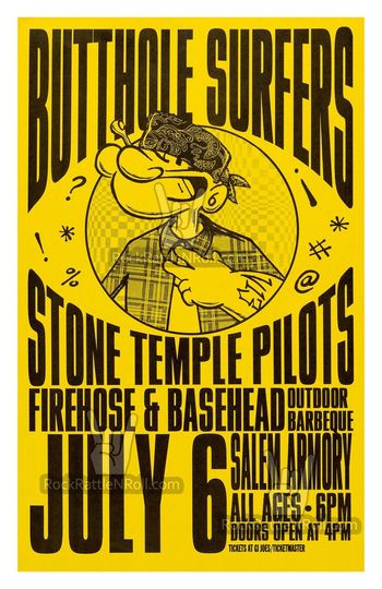 Discover BUTTHOLE SURFERS 1993 Concert Poster