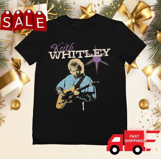 Discover Keith Whitley Purple Guitar Shirt, American Country Music Keith Whitley Vintage Shirt