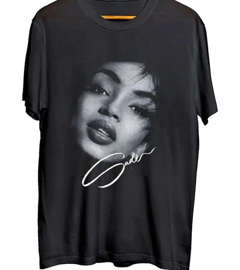 Discover Vintage Sade Adu T-Shirt, Sade Diamond Singer Tour Concert Gift