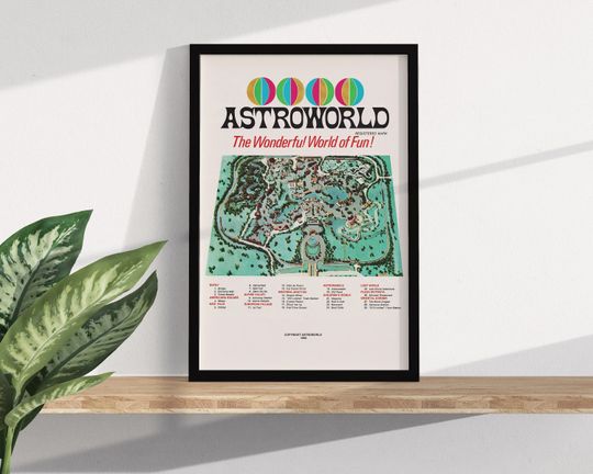 Discover Astroworld Map - Poster - Album