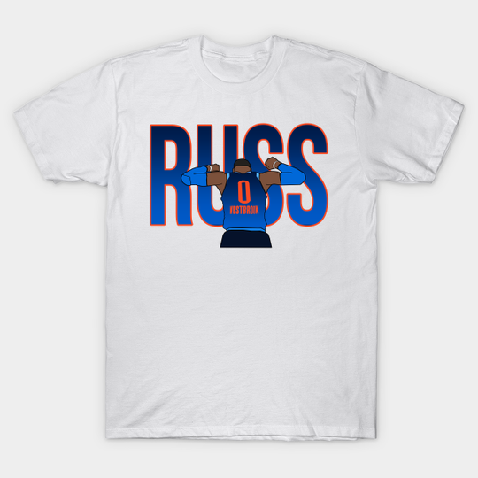 Discover Russell Westbrook 'RUSS' - Oklahoma City Thunder - T-Shirt