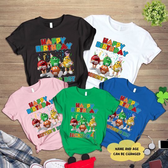 Discover M&M Family Birthday T-Shirt