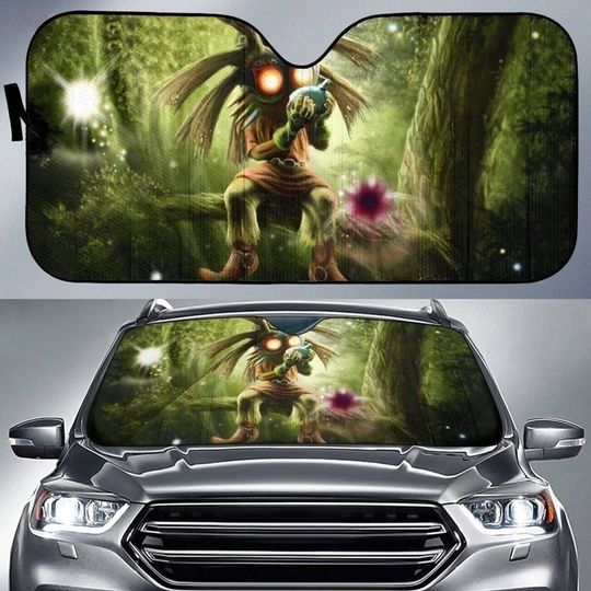 Discover Legend of Zelda Majora Car Sun Shades Legend of Zelda