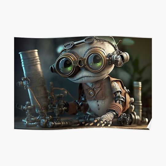 Discover Inferno - Professor Robot Series Premium Matte Vertical Poster