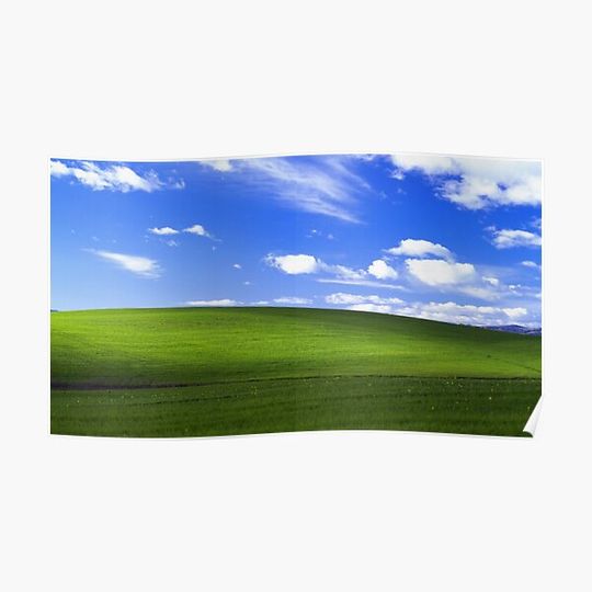 Discover Windows XP Background Premium Matte Vertical Poster