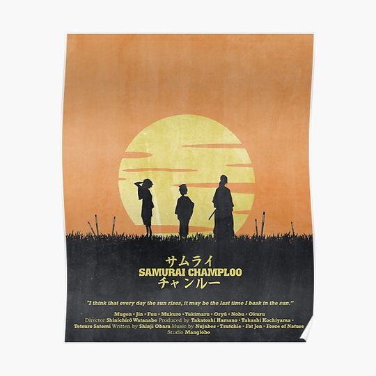 Discover Samurai Champloo - Sun Rise Poster Premium Matte Vertical Poster