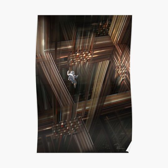Discover Interstellar Tesseract Premium Matte Vertical Poster