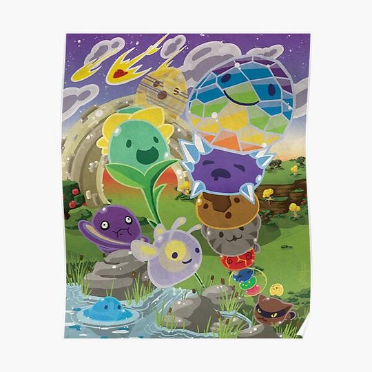 Discover Slime Rancher All Slimes Collection Premium Matte Vertical Poster