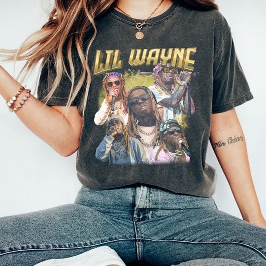 Discover Lil Wayne Vintage Rapper T-Shirt, 90s Classic Apparel