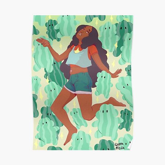 Discover Stevonnie and Watermelon Stevens Premium Matte Vertical Poster